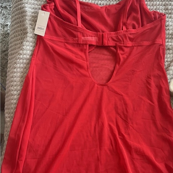 Auden Women's Rhinestone Lingerie Red Dress Size Large - Picture 3 of 6